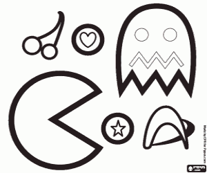 Coloriage Le jeu vidéo Pac-Man