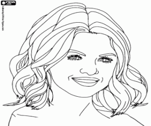Coloriage La jeune chanteuse Violetta