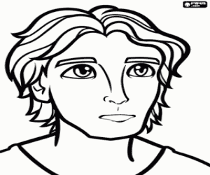 Coloriage Le jeune guerrier Nod