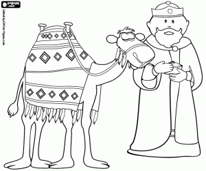 Coloriage Le jeune roi est Balthazar