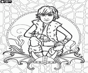 Coloriage Le jeune viking Harold