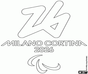 Coloriage Jeux Paralympiques Hiver Milan-Cortina 2026