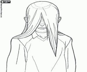 Coloriage Jim Wraith,joueur de football Inazuma Eleven