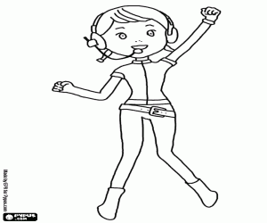 Coloriage Jin de l'équipe de sauvetage