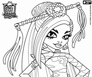 Coloriage Jinafire Long, Monster High
