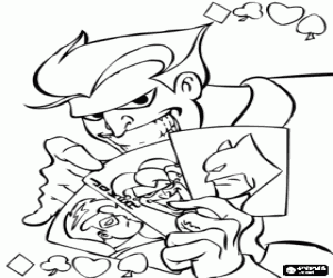 Coloriage Joker, l'ennemi de Batman