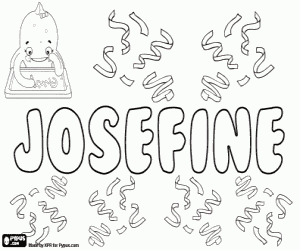 Coloriage Josefine, nom allemand