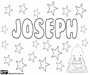 Coloriage Joseph, nom pour enfant