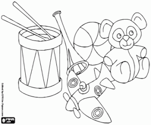 Coloriage Des jouets pour les enfants