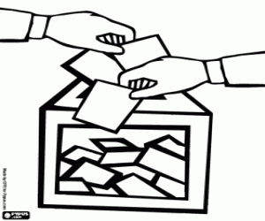 Coloriage Le jour de la démocratie