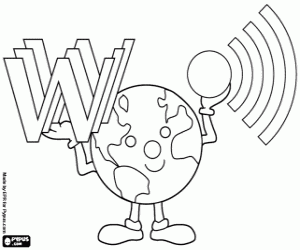 Coloriage Le jour de l'Internet