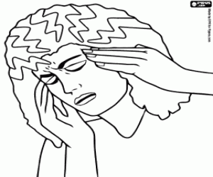 Coloriage Journée contre la migraine