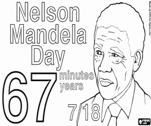 Coloriage Journée de Nelson Mandela