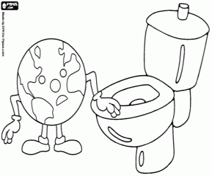 Coloriage Journée mondiale des toilettes