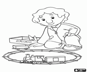 Coloriage Julian Clifton, Postman Pat