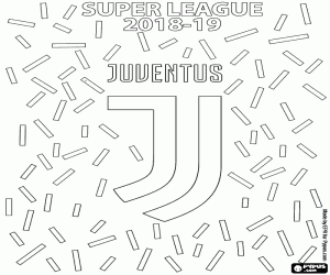 Coloriage Juve, champion 2018-2019