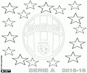 Coloriage Juventus, champion 2015-2016
