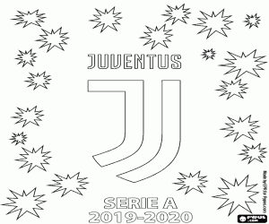 Coloriage Juventus, champion 2019-2020