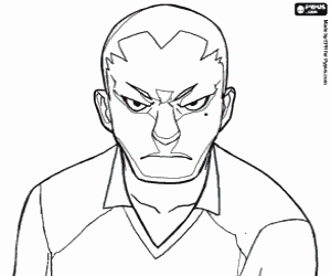 Coloriage Kevin, joueur de Inazuma Eleven