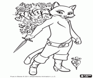 Coloriage Kitty Softpaws, Kitty Pates de Velours