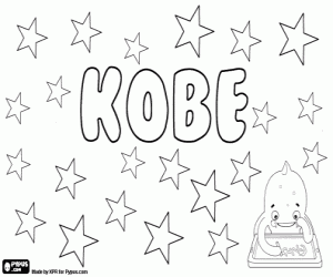 Coloriage Kobe, nom diminutif