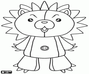 Coloriage Kon, un caractère Bleach