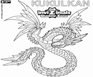 Coloriage Kukulkan, Invizimals Shadow Zone