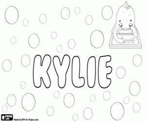 Coloriage Kylie, nom de jeune fille