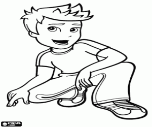 Coloriage L'ami de Polly Pocket, Rick