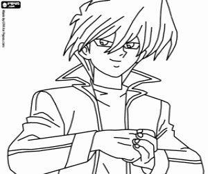 Coloriage L'ami de Yugi, Joey