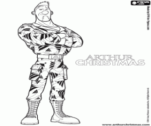 Coloriage L'arrogant Steve Christmas
