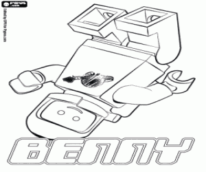 Coloriage L'astronaute de Lego Benny