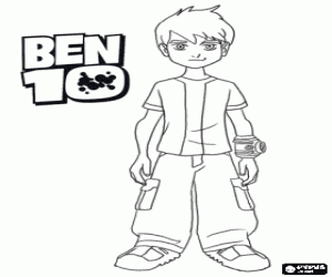 Coloriage L'enfant Ben Tennyson est Ben 10