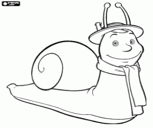 Coloriage L'escargot magique Ambroise