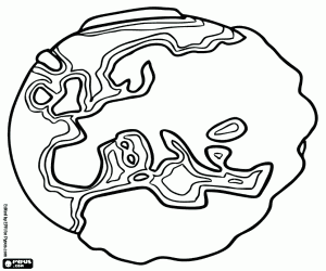 Coloriage L'Europe à notre planète