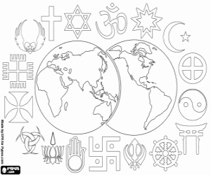 Coloriage L'harmonie interreligieuse