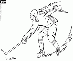 Coloriage L'hockey sur glace olympique