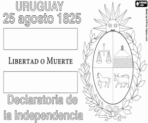 Coloriage L'indépendance de l'Uruguay
