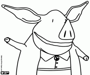 Coloriage L'institutrice Mme Hoggenmüller