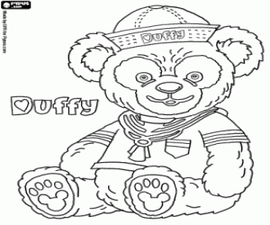 Coloriage L'ours en peluche Duffy