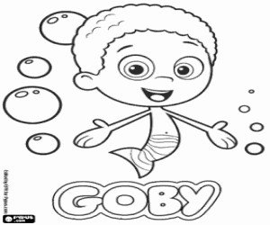 Coloriage L'un des Bubble Guppies, Goby
