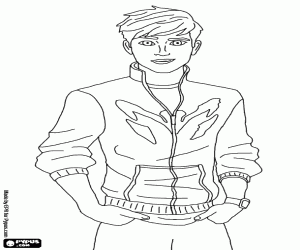 Coloriage L'étudiant Maxwell McGrath