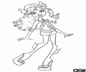 Coloriage Lagoona Blue de Monster High