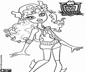 Coloriage Lagoona Blue, Monster High