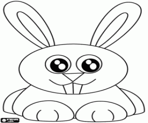 Coloriage Lapin aux grandes oreilles