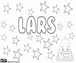 Coloriage Lars, nom nordique