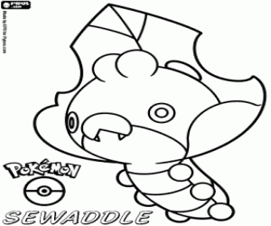Coloriage Larveyette le Pokemon