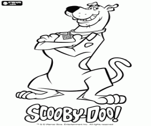 Coloriage Le célèbre chien Scooby Doo