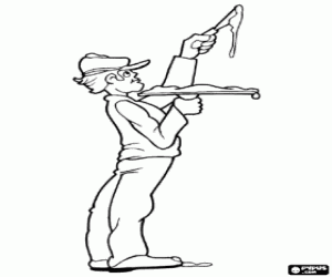 Coloriage Le plâtrier à plâtre un mur