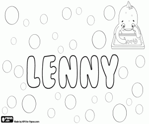Coloriage Lenny, nom unisexe